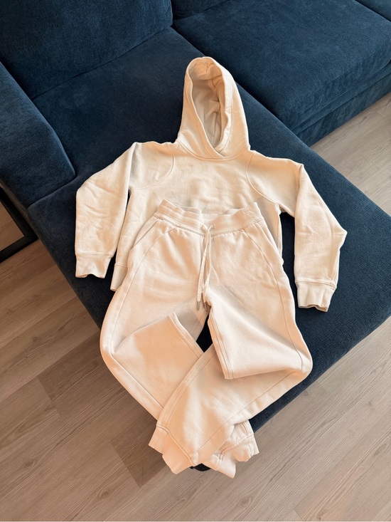 lululemon athletica Other - lululemon athletica Cream Hoodie & Joggers Set